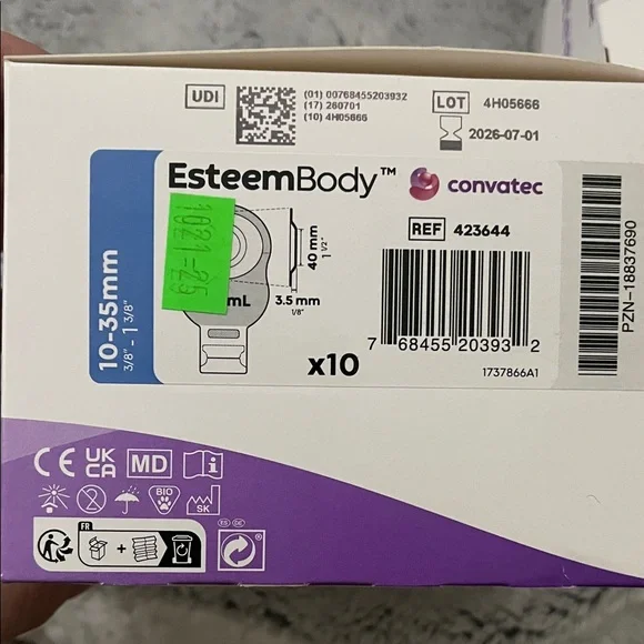 2 boxes of esteem body one piece ostomy bags - Picture 6 of 7